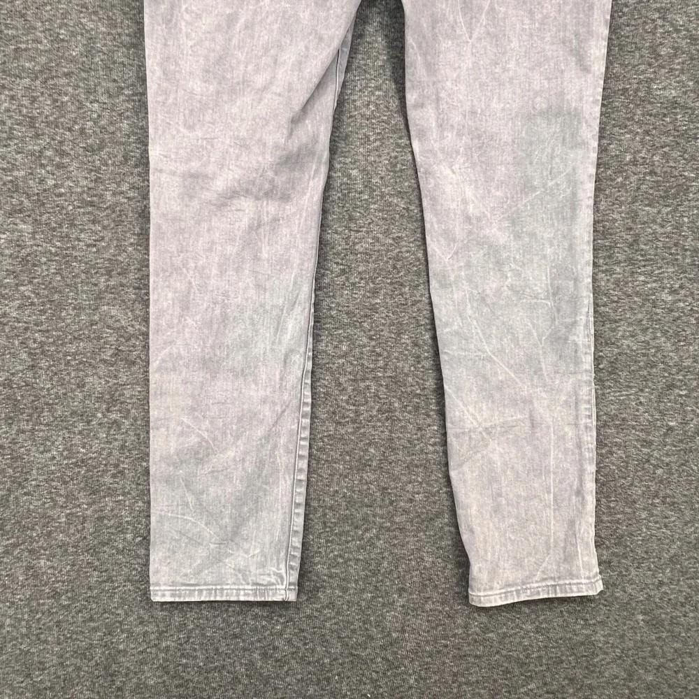 American Eagle Airflex+ Skinny Jeans Mens Grey Distressed Acid Wash Denim 33 - Picture 10 of 11